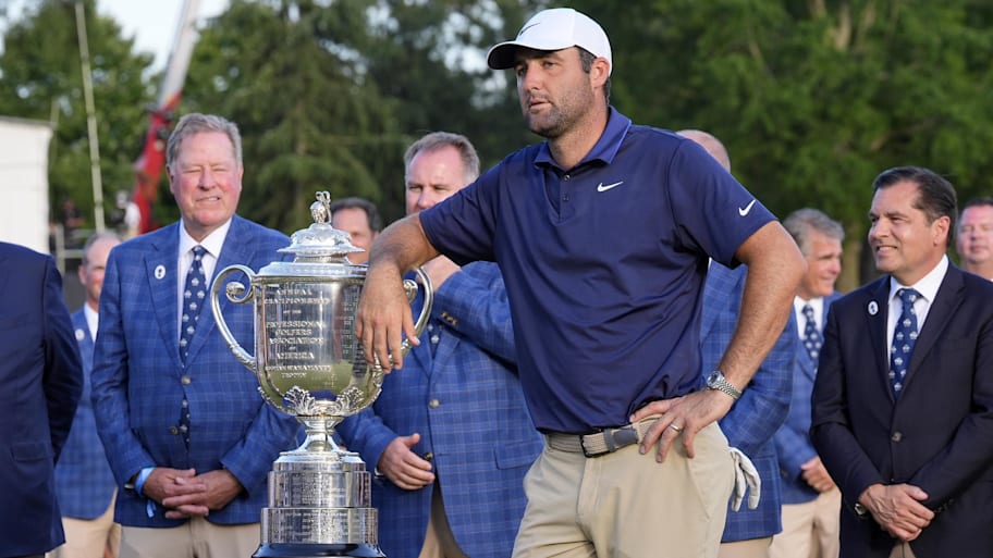 Scottie Scheffler will play the next two weeks after winning the PGA Championship. | Jim Dedmon-Imagn Images