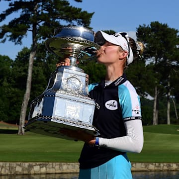 Nelly Korda won her first major title at the 2021 KPMG Women's PGA Championship. 
