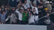 Tough scene for these celebrating Yankees fans