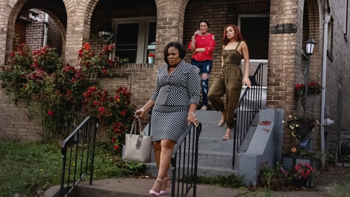 Mo'Nique as Cynthia Henry, Glenn Close as Alberta, and Andra Day as Ebony in The Deliverance