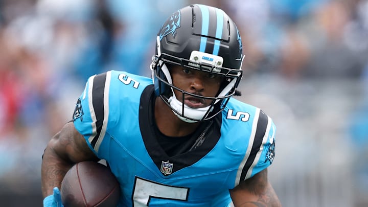 Carolina Panthers running back Rico Dowdle