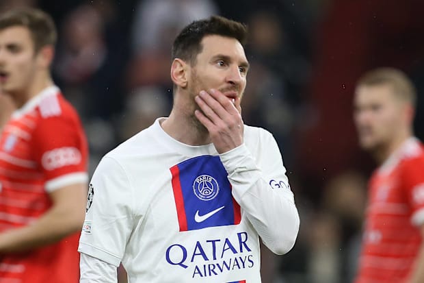 Messi in action for PSG.