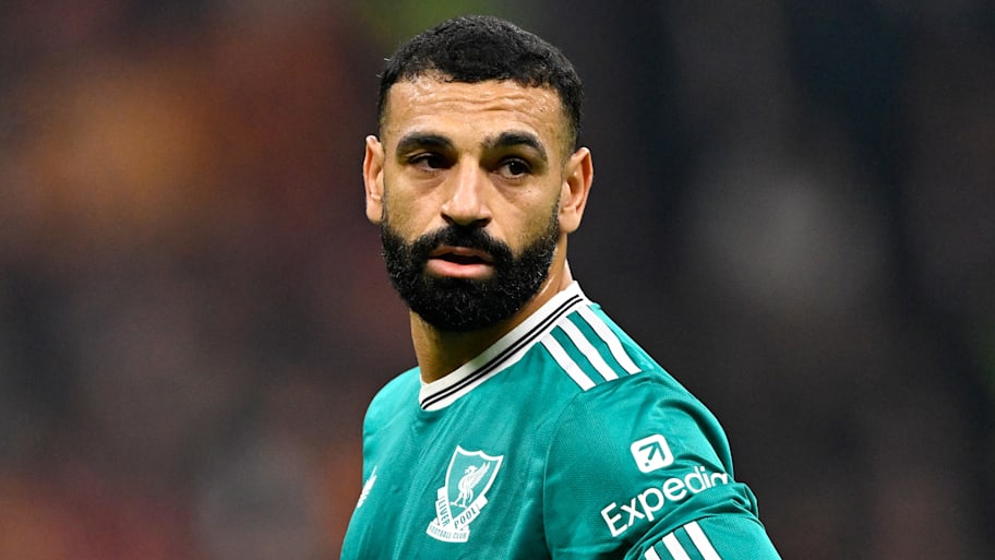 Mohamed Salah looking into the middle distance.