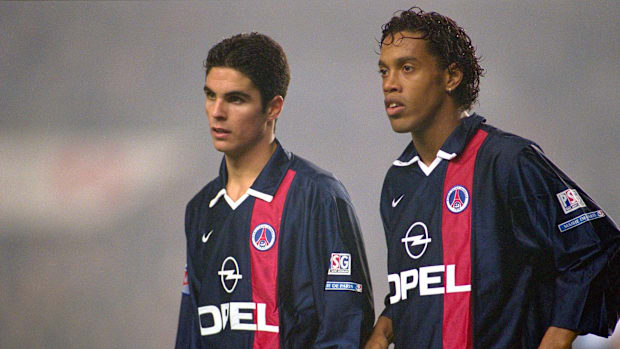 Mikel Arteta and Ronaldinho