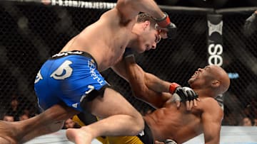Chris Weidman and Anderson Silva 