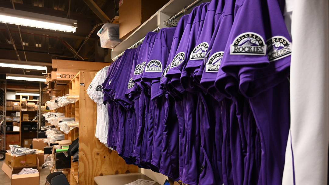 Colorado Rockies equipment room at Coors Field Colorado Rockies equipment room at Coors Field