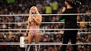 WWE Women's MITB winner, Tiffany Stratton talks to the fans during "Tiffy Time" on SMACKDOWN!.