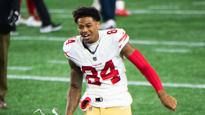 San Francisco 49ers wide receiver Kendrick Bourne (84)