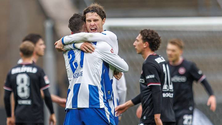 Hertha BSC besiegte am 9. Spieltag auch Arminia Bielefeld