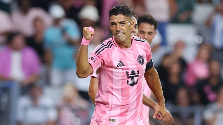 Inter Miami striker Luis Suárez scored twice in the Herons' 3-2 win Wednesday against the Chicago Fire at Miami's Nu Stadium. 