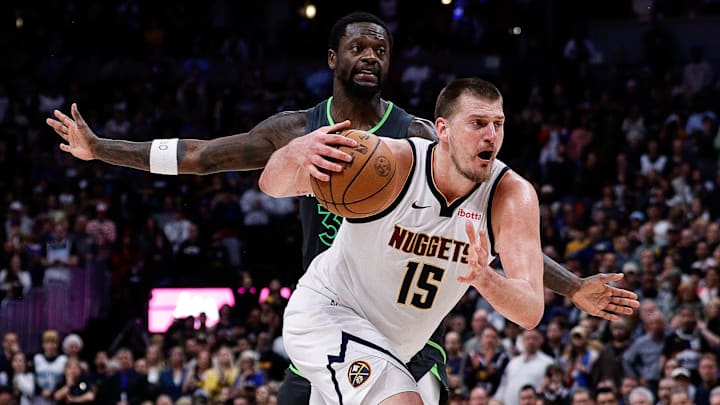 Jokic (15) posted his latest historic stat line Tuesday. Jokic (15) posted his latest historic stat line Tuesday.