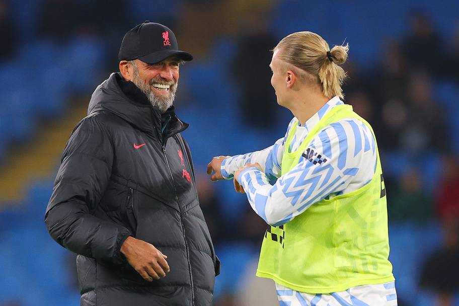 Jürgen Klopp and Erling Haaland