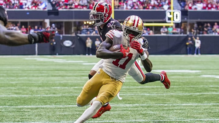 The Atlanta Falcons' Week 1 opponent, the Pittsburgh Steelers, may trade for San Francisco 49ers receiver Brandon Aiyuk.