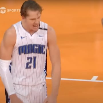 Franz Wagner and Karl-Anthony Towns got in trouble for clapping.