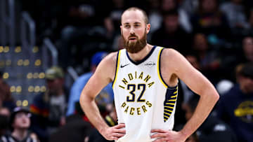 Indiana Pacers center Jay Huff (32) during a game against the Denver Nuggets.