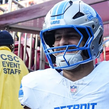 Detroit Lions tight end Sam LaPorta (87).