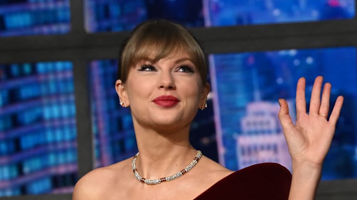 Taylor Swift on the The Late Show with Stephen Colbert