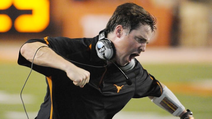 The fiery Will Muschamp served as defensive coordinator at Texas from 2008 to 2010. The fiery Will Muschamp served as defensive coordinator at Texas from 2008 to 2010.
