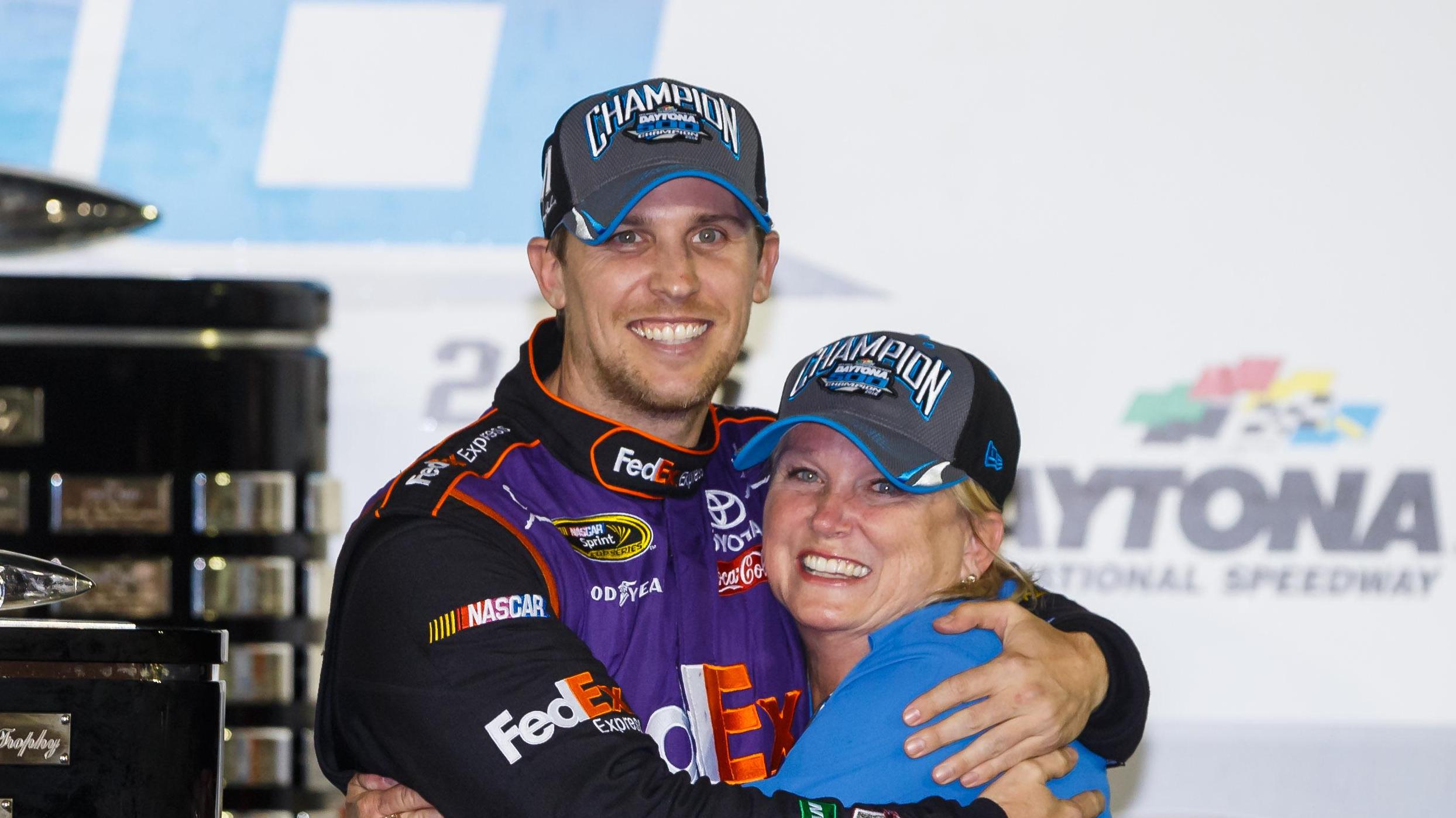 Denny Hamlin Gives Update of Mother's Health Following Deadly Fire