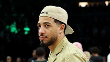 Indiana Pacers guard Tyrese Haliburton (0) during a game against the Minnesota Timberwolves.