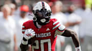 Texas Tech running back J’Koby Williams and the Red Raiders host unbeaten BYU in a clash of top Big 12 teams this weekend.