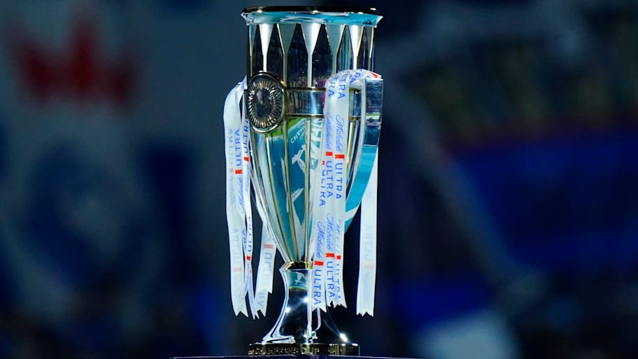 The Concacaf Champions Cup trophy.