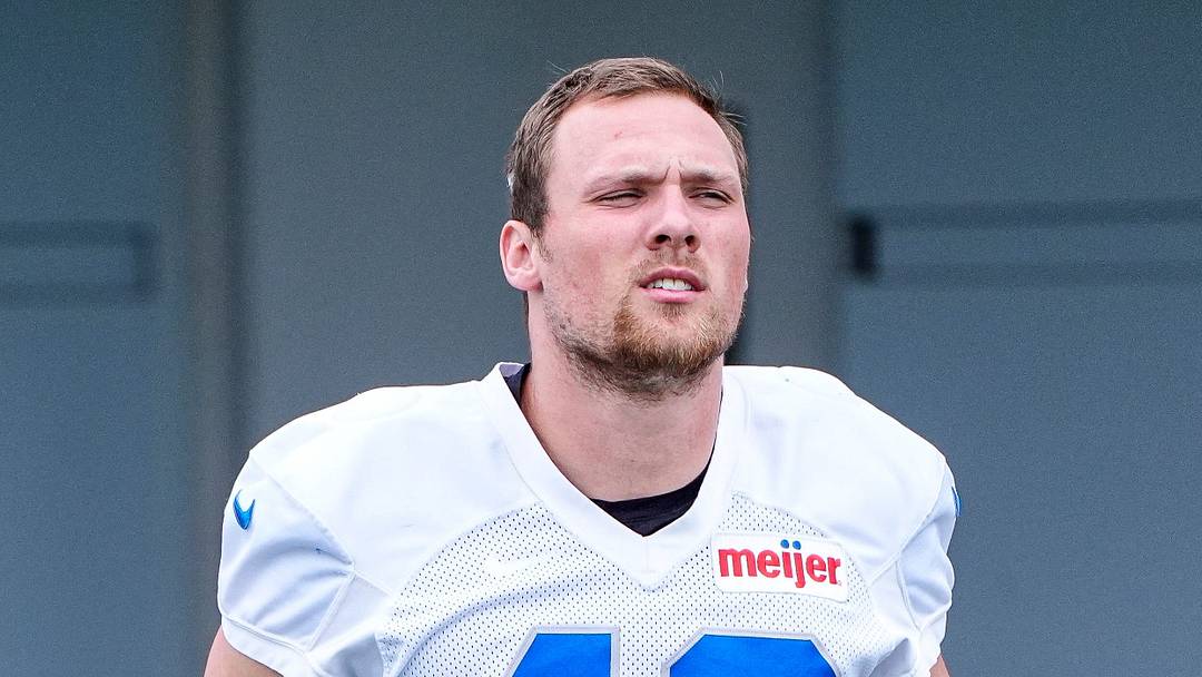 Detroit Lions linebacker Jack Campbell (46) before OTAs at Meijer Performance Center in Allen Park on Thursday, June 11, 2026. Detroit Lions linebacker Jack Campbell (46) before OTAs at Meijer Performance Center in Allen Park on Thursday, June 11, 2026.
