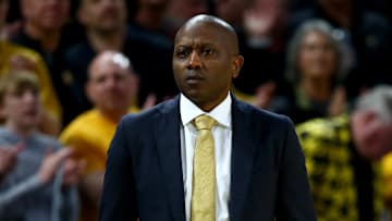 Missouri Tigers head coach Dennis Gates stands on the sidelines during the NCAA tournament.