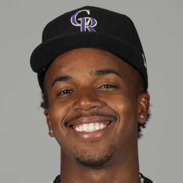Feb 22, 2024; Scottsdale, AZ, USA; Colorado Rockies Adeal Amador (79) poses during Photo Day at Salt River Fields.