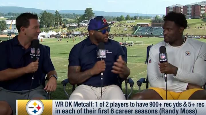 DK Metcalf didn't shy away from praising the 2025 Steelers defense after a few weeks of training camp with his new team. DK Metcalf didn't shy away from praising the 2025 Steelers defense after a few weeks of training camp with his new team.