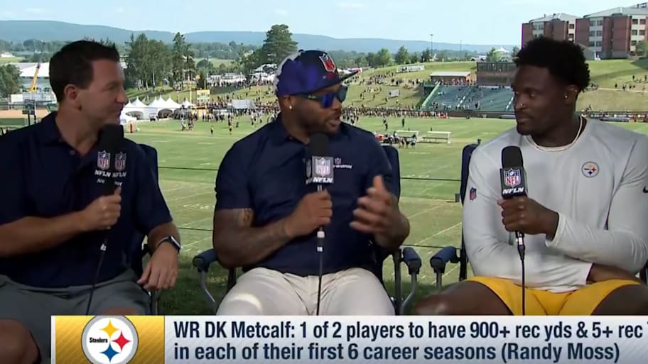 DK Metcalf didn't shy away from praising the 2025 Steelers defense after a few weeks of training camp with his new team. | via NFL Network