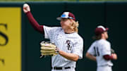 Missouri State right fielder Zack Stewart as the Bears take on the Bradley Braves at Hammons Field on Friday, April 7, 2023.