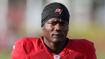 Jul 31, 2025; Tampa, FL, USA; Tampa Bay Buccaneers running back Bucky Irving (7) participates in training camp at AdventHealth Training Center. Mandatory Credit: Nathan Ray Seebeck-Imagn Images