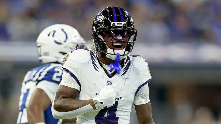 Baltimore Ravens receiver Zay Flowers