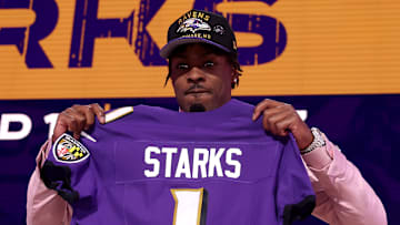First round draft choice for the Baltimore Ravens, Malaki Starks.