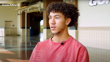 Gonzaga Bulldogs guard Jalen Warley.