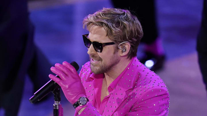 Mar 10, 2024: Ryan Gosling performs “I’m Just Ken” from “Barbie” during the 96th Oscars at the Dolby Theatre at Ovation Hollywood in Los Angeles.