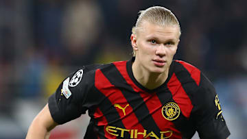 Erling Haaland con el City 