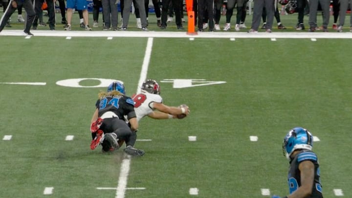 Cade Otton probably thought he had a first down. 