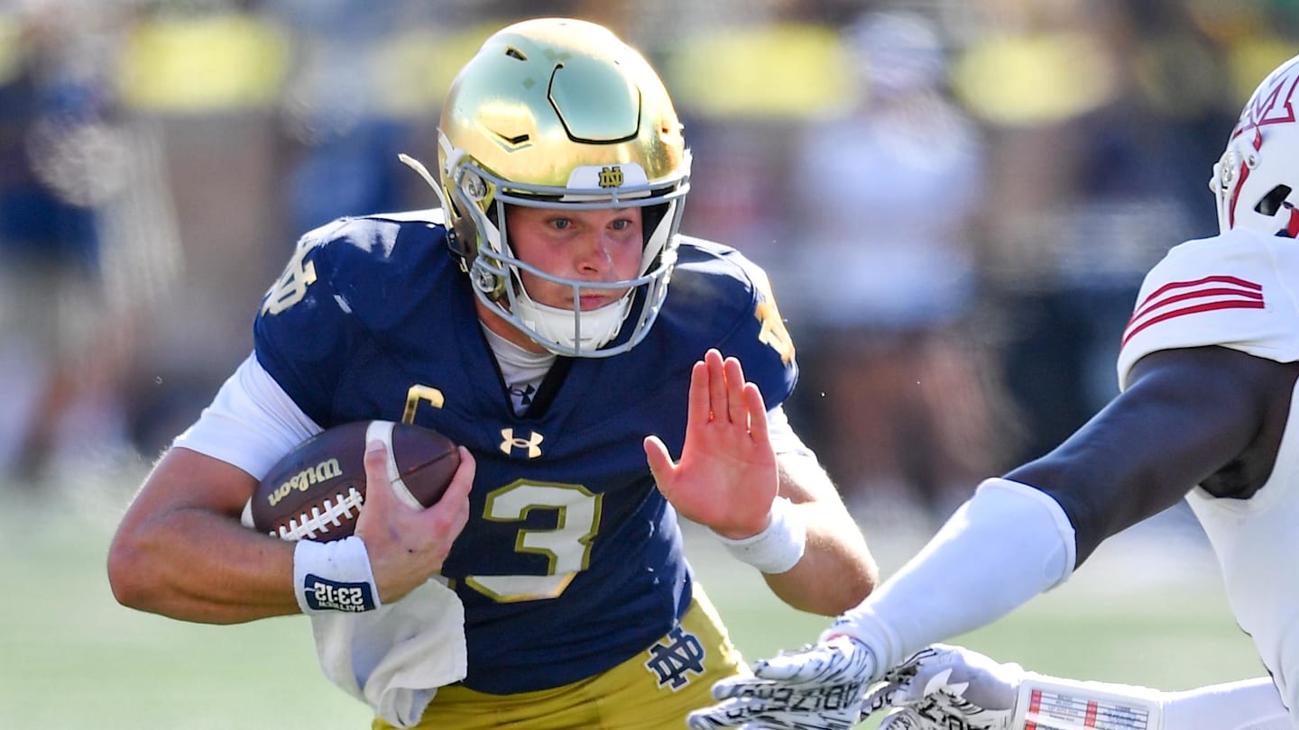 Notre Dame vs. Penn State score prediction by expert football model