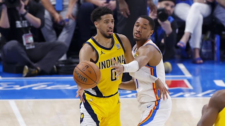 Indiana Pacers guard Tyrese Haliburton scored four points and didn't make a field goal during Game 5 of the NBA Finals against the Oklahoma City Thunder. Indiana Pacers guard Tyrese Haliburton scored four points and didn't make a field goal during Game 5 of the NBA Finals against the Oklahoma City Thunder.