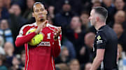 Virgil van Dijk (left) was outspoken after his goal was disallowed at the Etihad