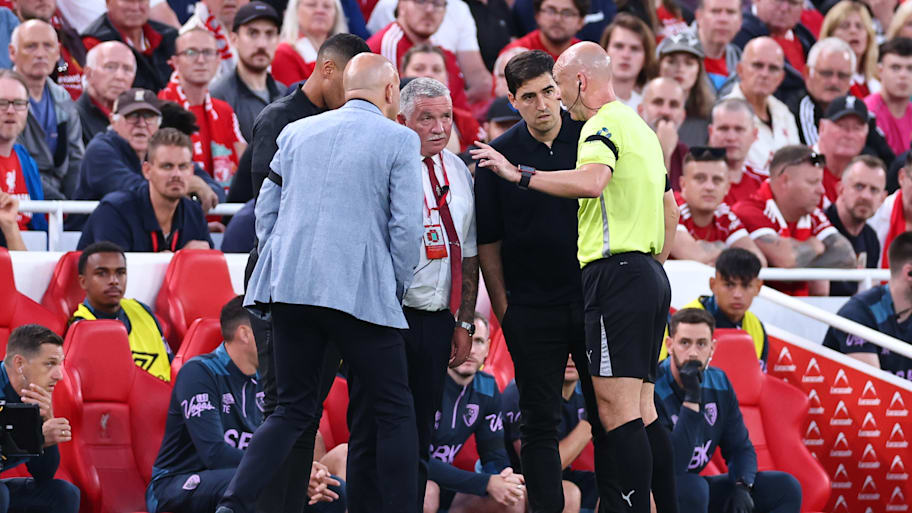 Arne Slot, Andoni Iraola, Anthony Taylor