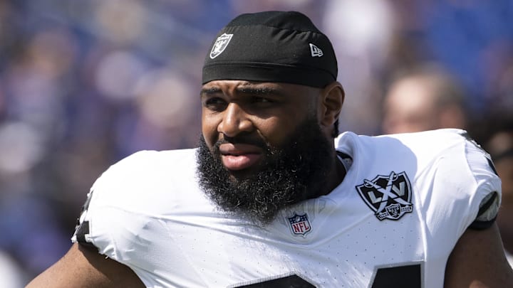 Former Las Vegas Raiders defensive tackle Christian Wilkins 