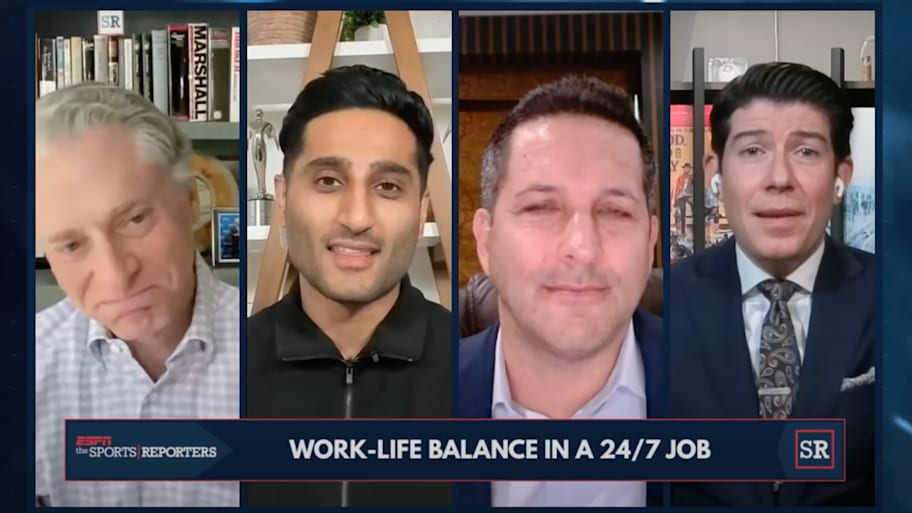 Shams Charania spoke openly about choosing scoops over relationships on ‘The Sports Reporters.' | ESPN / YouTub