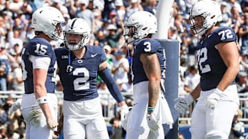 Penn State Nittany Lions quarterback Drew Allar (15)