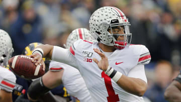 In two seasons at Ohio State, Justin Fields threw for 5,373 yards and 63 touchdowns.

Osu19um Kwr 22
