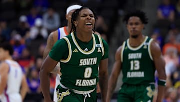 South Florida Bulls guard Jayden Reid (0) announced he is entering the transfer portal