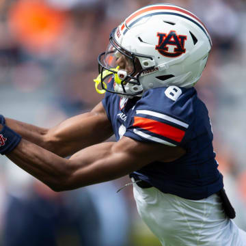 Auburn Tigers wide receiver Cam Coleman had a 44-yard touchdown reception in the first quarter of his first game.