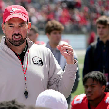 Ohio State Buckeye head coach Ryan Day